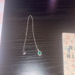 Kay Jewlers Lab-Created Emerald & White Lab-Created Necklace